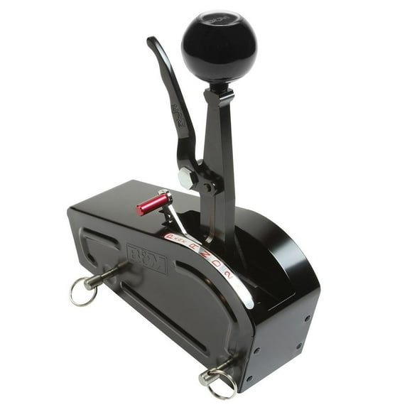 B&M Auto Trans Shifter 81706 Pro Stick; Gated Shifter; Knob Grip; Compatible With 2/3/4 Speed Forward/Reverse Shift Pattern; Billet Aluminum Shift Handle; 9.22 Inch Length Lever Shift