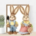 thumbnail image 5 of Straw Rabbit 35cm Party Supplies Bunny Decoration for Holiday Indoor Easter Home Table , Yellow, 5 of 10