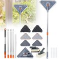 thumbnail image 3 of CNKOO 82 Inch Wall Mop with Long Handle Wall Cleaning Mop with 39.8-82 Inch Extension Pole 360° Rotatable Wall Cleaner Mops Triangle Mop Kit for Walls Ceiling Window Skirting, 3 of 6