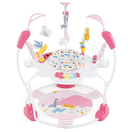OLAKIDS Baby Activity Center, 3 in 1 Play Center Jumpers and Bouncers with Music, Lights, Interactive Toys, 360°Rotating Seat, 3 Adjustable Heights, Exersaucer Learning Toys for Baby 6-12 Months