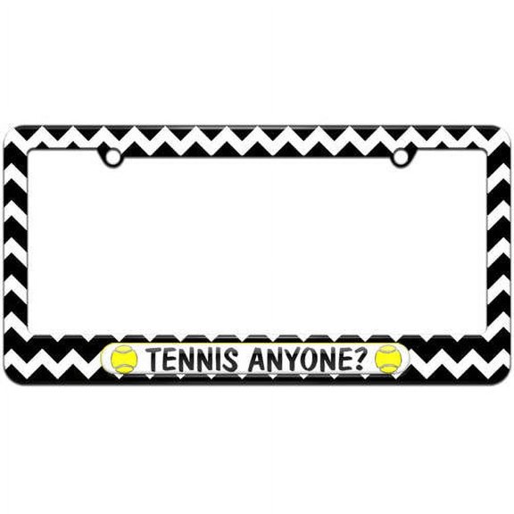 Tennis Anyone, Tennis Balls License Plate Tag Frame, Multiple Colors