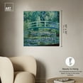 thumbnail image 5 of Monet-Water Lilies And Japanese Bridge Blue Monet Art Prints Canvas Wall Art by Art Remedy, Gallery Wrapped, 30"x30", 5 of 7