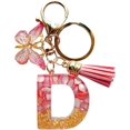 thumbnail image 1 of TRAHOO-Alphabet Initial Letter Keychains for Women Girls Tassel Butterfly Cute Keychain for Backpack School Bag, 1 of 4