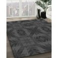 thumbnail image 3 of Ahgly Company Machine Washable Indoor Square Transitional Charcoal Black Area Rugs, 3' Square, 3 of 7