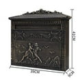 thumbnail image 5 of Fine Art Lighting ME03 Wall Mounted Mailbox, Rustic Bronze, 5 of 5