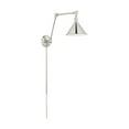 thumbnail image 5 of Nuvo Lighting Delancey Swing Arm Lamp Polished Nickel with Switch, 5 of 7