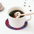 thumbnail image 5 of KLL Drink Coasters Set Round Shape of 4,PU Leather Absorbent Coasters Set Decorative Coffee Cup Coasters Housewarming Gift for Home Decor-Colorful Snake, 5 of 5