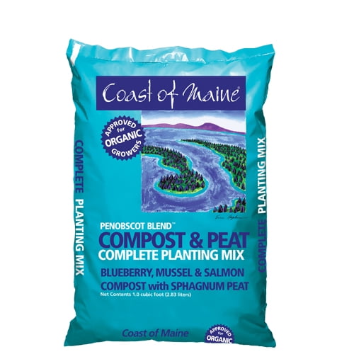 Coast of Maine P1 Penobscot Blend, Compost and Peat Moss, 1 cu ft