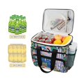 thumbnail image 2 of FORMRS Insulated Cooler Bag 24 Cans Capacity Soft Leakproof Lunch Box with Side Pockets, Floral Window, 2 of 7