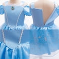 thumbnail image 3 of LOEL Girls Princess Dress Blue Fairy Fancy Dress Birthday Party Dress Up 2-9Y, 3 of 8