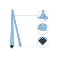 thumbnail image 3 of CORBATA ANCHA DE PUNTOS DE POLKA PARA HOMBRES INSPIRE CHIC, CORBATA FORMAL Y CASUAL, AZUL CIELO, TALLA ÚNICA, 3 of 5