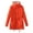 Orange, variant on LYXSSBYX Plus Size Womens Shackets Hot Sale Clearance Women Buttons Long Sleeve Solid Pockets Coat Plus Fleece Jacket Outwear Top