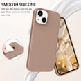 thumbnail image 2 of SHIYIBLD Compatible with iPhone 13 Case 6.1 Inch Liquid Silicone Soft Gel Rubber Slim Thin Microfiber Lining Cushion Texture Cover Shockproof Protective Phone Case for iPhone 13 Khaki, 2 of 8