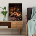 thumbnail image 5 of Retro Rainbow Arch Geometric Canvas Print Gaming Room Decor, 5 of 8