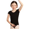 thumbnail image 2 of Capezio Petite Fille Classique Justaucorps à Manches Courtes, Noir, T (2-4), 2 of 2