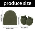 thumbnail image 3 of Fashionable Hat Mittens Set Fleece Cap And Gloves For Stylish Outfits And Daily Outdoor Activity, 3 of 7