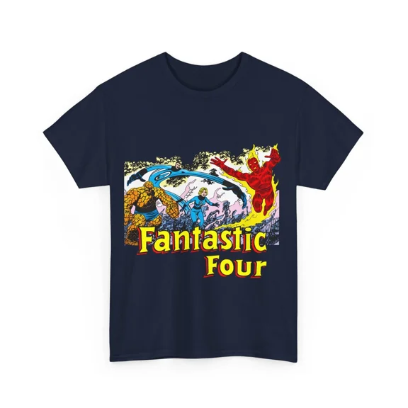 CLASSIC Fantastic Four T-Shirt - John Byrne Art - Thing, Mr Fantastic - Comics