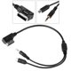 thumbnail image 5 of Cable de carga AUX para coche, cable conector de 3,5 mm Cable de carga AUX 12 cm / 4,7 pulgadas para interfaz S SL CLS clase AMI MMI, 5 of 5
