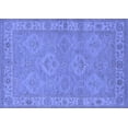 thumbnail image 1 of Ahgly Company Machine Washable Indoor Rectangle Oriental Blue Traditional Area Rugs, 2' x 5', 1 of 4