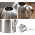 thumbnail image 4 of Elegante regadera de acero inoxidable, gran decoración con superficie dorada pulida a mano para invernadero de oficina en casa, gran entrada de agua para riego eficiente, plata, 1000 ml, 4 of 6