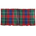 thumbnail image 7 of Yayeee Kitchen Curtains Tier Set of 2 Light Filtering 57"x24" Over Sink Window Panels, Red Green Pattern, 7 of 7