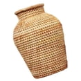 thumbnail image 2 of Florero tejido de ratán, florero decorativo con inserción de flores, decoración de jarrón artesanal, 1 ud., 2 of 7