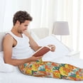 thumbnail image 5 of Gukieu different patchwork Print Men's Home Trousers, Elastic Drawstring Home Pajamas Clothing Suitable for Adult Men-Small, 5 of 6