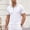 #270-White, variant on Men's Big & Tall Plaid Collar Short Sleeve Polo Shirt Button Placket Casual Daily Wear Top Black XXXL Gifts for Father