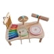 thumbnail image 5 of Batería infantil, instrumentos musicales, xilófono multifunción para habilidades motoras, juguete musical de madera para niños mayores de 3 años., 5 of 9