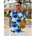 thumbnail image 3 of COOFANDY Men's Hawaiian Shirt Short Sleeve Tropical Shirts for Men Beach Shirt Resort Wear, 3 of 5