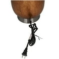 thumbnail image 4 of DecMode 26" Gourd Style Base Copper Table Lamp with White Velvet Shade, 4 of 7