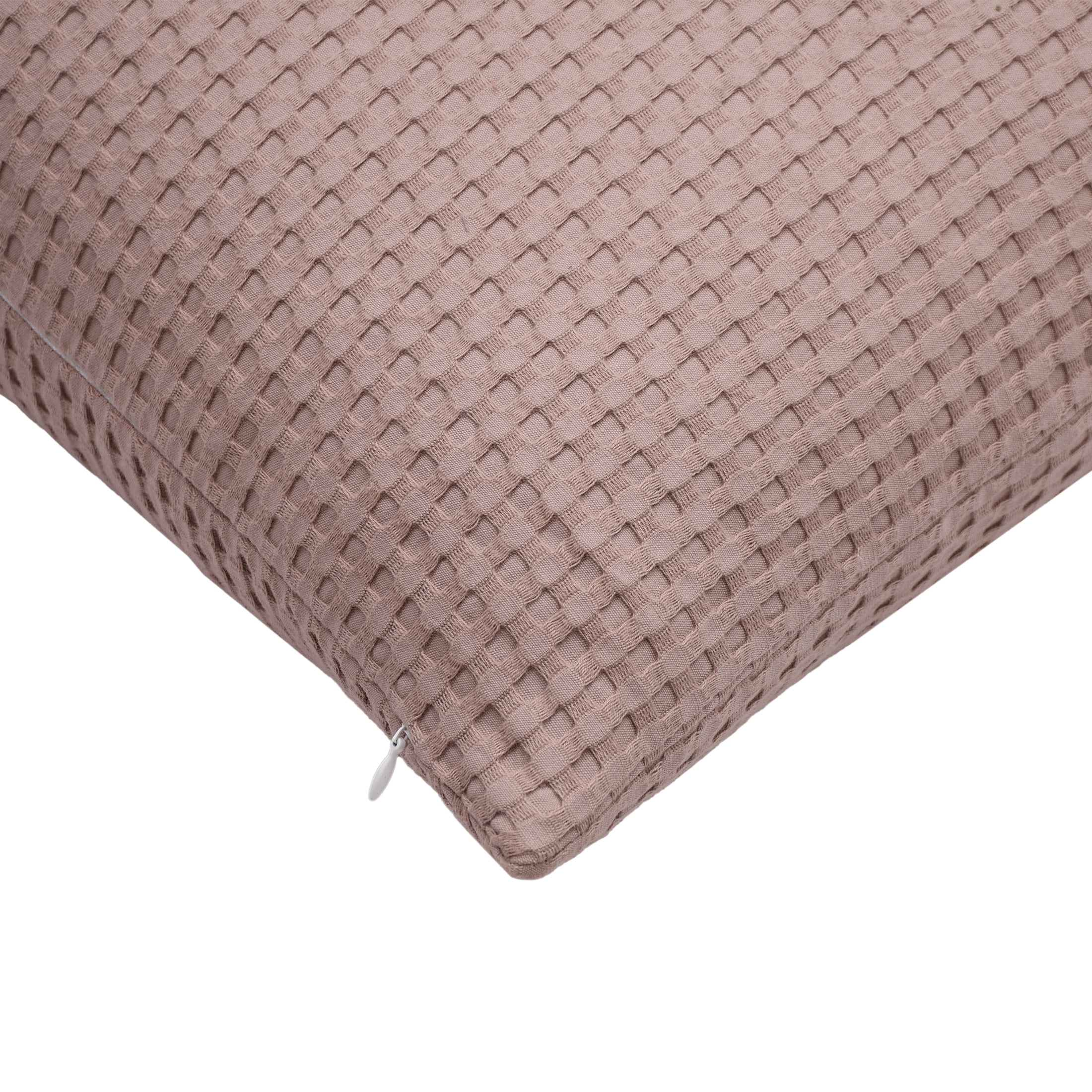 Mainstays Waffle Pillow Cover, 22" X 22", 2 pack, Teddy Bear