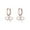 C-Rose Gold, variant on Sterling Silver Bow Huggie Hoop Earrings for Women Teens Bowknot Small Hoop Earrings Huggie Drop