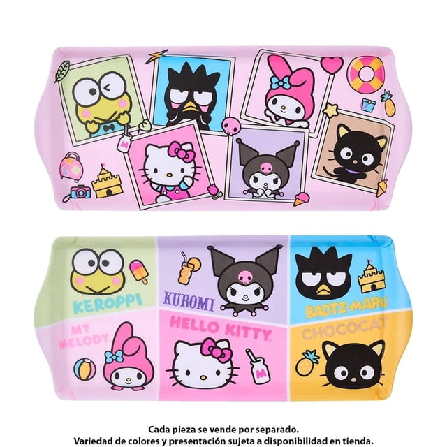 Bandeja Hello Kitty & Friends Rectuangular de Melamina para Alimentos