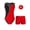 Red, variant on renvena 3Pcs Kids Girls Dance Gymnastics Outfit Sleeveless Round Neckline Shiny Rhinestones Leotard with V-front Waistband Shorts and Hair Band Red 16