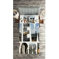 thumbnail image 2 of Ambesonne United States Quilted Coverlet 2 Pcs, New York Collage, Twin Size, Multicolor, 2 of 2