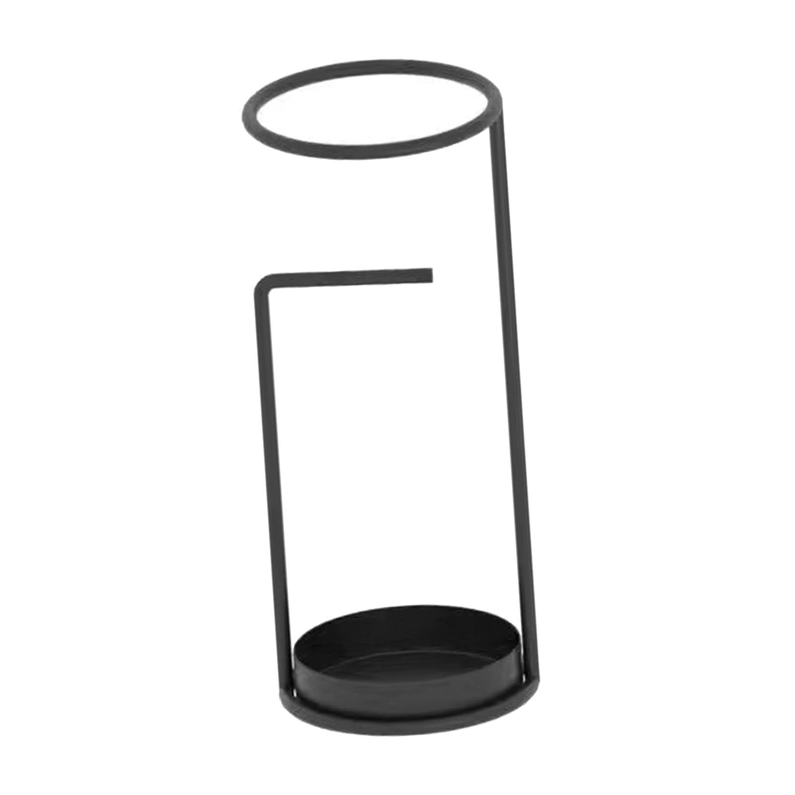 Fiocias Umbrella Stand Holder Umbrella Organizer Bin with Drip Tray for Kitchen Corridor black