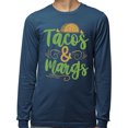 thumbnail image 2 of Tacos and Margs Long Sleeve Shirt Unisex X-Large Indigo Blue, 2 of 5