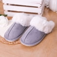 thumbnail image 2 of Zapatillas de interior difusas, antideslizantes, de felpa, con punta cerrada, cómodas para el invierno Ndcxsfigh Tenis De Mujer Tenis De Hombre, 2 of 8