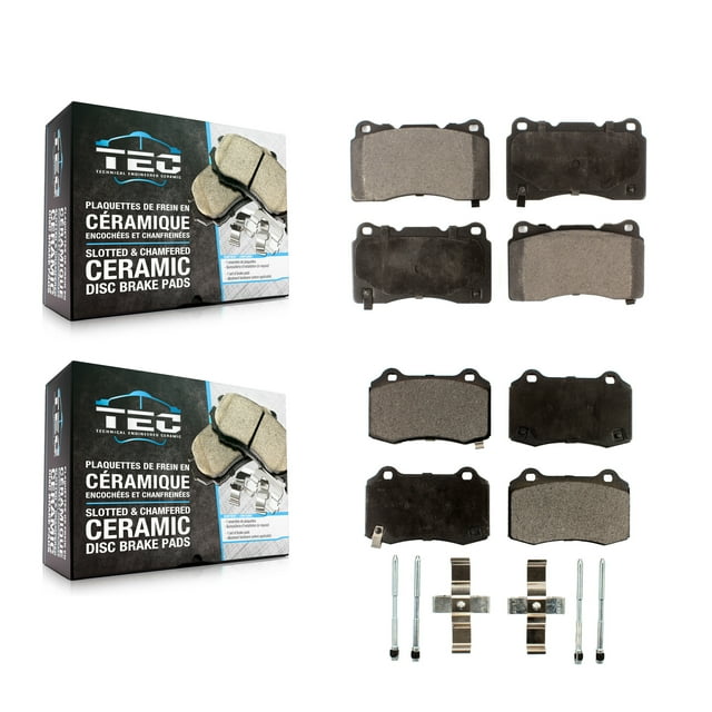 TEC Front Rear Ceramic Brake Pads Kit for Car Hyundai Genesis Coupe Tesla S KTC-100006