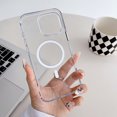 thumbnail image 4 of Magnetic Designed for iPhone 16 Case, [Compatible with Magsafe] [Military-Grade Drop Protection] Transparent Rugged Phone Case for Apple iPhone 16 with Shockproof Bumper,Clear, 4 of 7