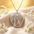 thumbnail image 4 of HESHPAWS 925 Sterling Silver Eternal Tree of Life Necklace for Women A-Z  Initial Letter Necklace，Anniversary Birthday Jewelry Gifts, 4 of 6