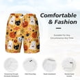 thumbnail image 4 of Kdxio Happy Halloween 5 Print Men'S Swim Trunks With Compression Liner 7 Inch Inseam Quick Dry Swim Shorts, 4 of 7