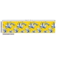 thumbnail image 2 of Ambesonne Jungle Fabric by the Yard Upholstery, Grunge Tropical Plant Leaves, 3 Yards, Yellow Blue and White, 2 of 4