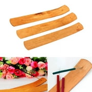 BETTERLIFE 10'' Natural Plain Wood Wooden Incense Stick Ash Catcher Holder Burner Supp P3D7