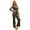 2-Black, variant on Elegant Metallic Long Sleeve V-Neck Bodycon Jumpsuit with Lace & Sequin Details – Formal Evening Party Pantsuit