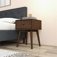thumbnail image 3 of Table de Chevet Moderne Mi-Siècle en Noyer Cooper avec 1 Tiroir, 3 of 6