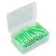 thumbnail image 4 of Cepillo interdental de 60 piezas, práctico y delgado, limpiador de aparatos dentales con mango de PP para adultos y niños, cuidado de ortodoncia, color verde., 4 of 14