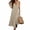 Khaki, variant on Women's Knit Sleeveless Maxi Dress Summer V Neck Ribbed Tank Dresses Casual Loose Beach Coverup Dress