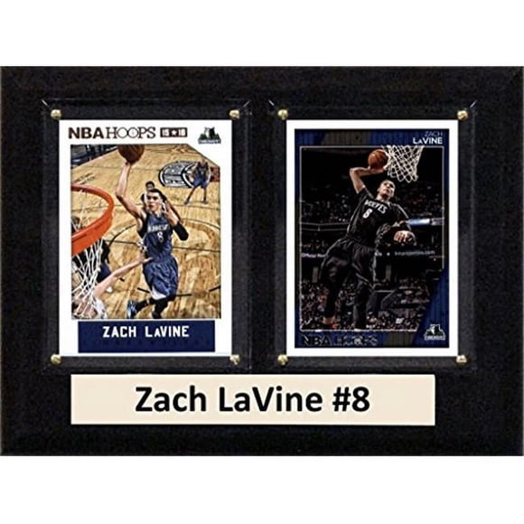 C & I Collectables 68LAVINE2C Plaque Deux Cartes Zach Lavine NBA Minnesota Timberwolves 6 x 8 Po